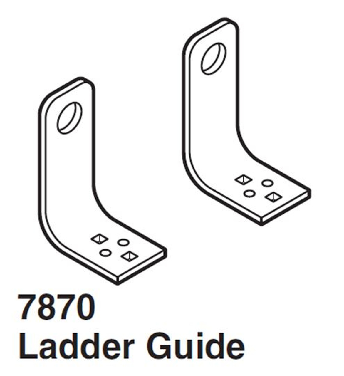 LadderProducts.com | Weather Guard Quick Clamp Ladder Guide (Pair) 7870