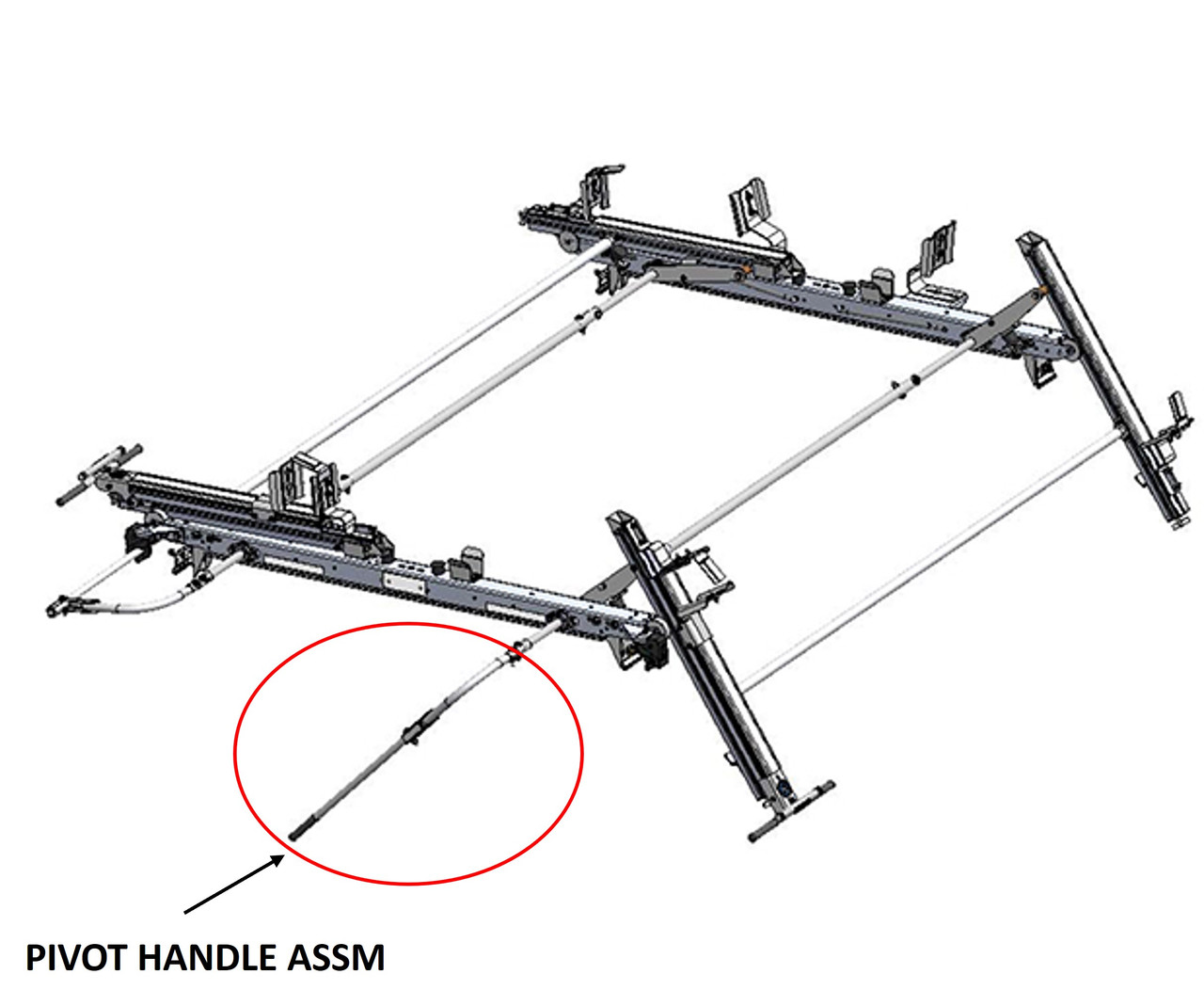 Adrian Steel Pivot Handle Assembly 51358