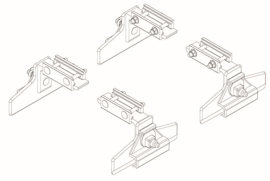 LadderProducts.com | Prime Design FBM-1016 GM Van Roof Base Mounting Kit