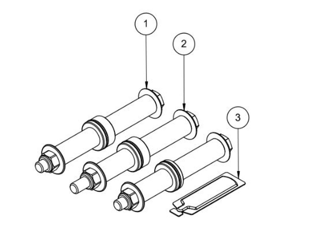 LadderProducts.com | Prime Design Slide Drive & Rotation Arm Bolt Kit HKT-8037