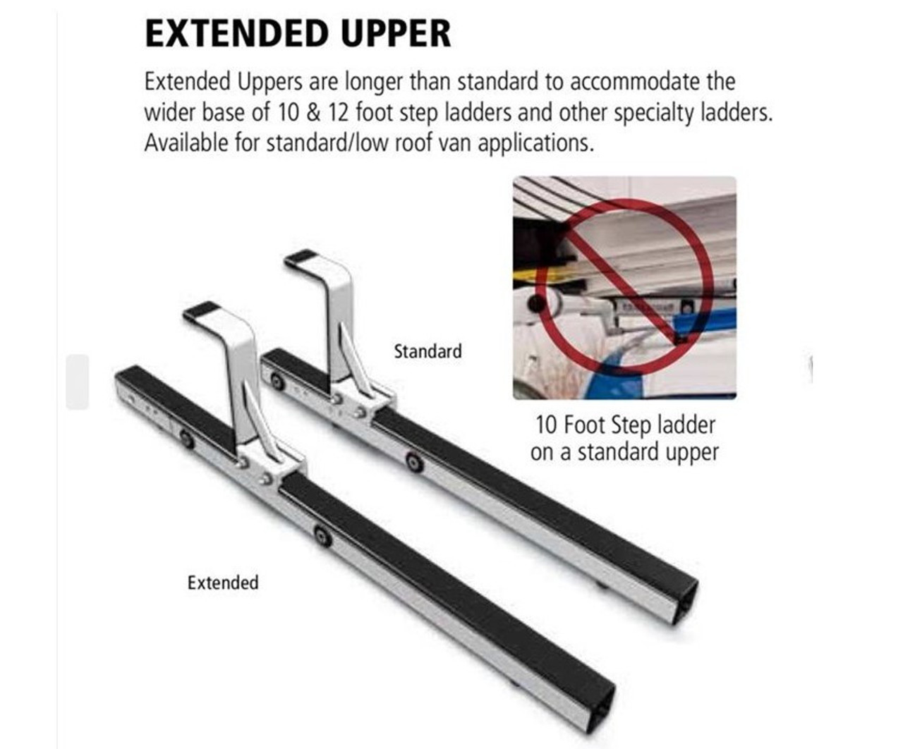 LadderProducts.com | Prime Design ELR-7074 Extended Upper 34" G4 Low Roof