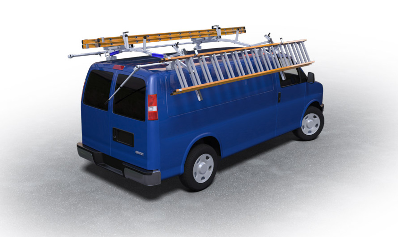 LadderProducts.com | Prime Design ErgoRacks GM Vans Chevrolet Express & GMC Savana Low Roof 84 IN
