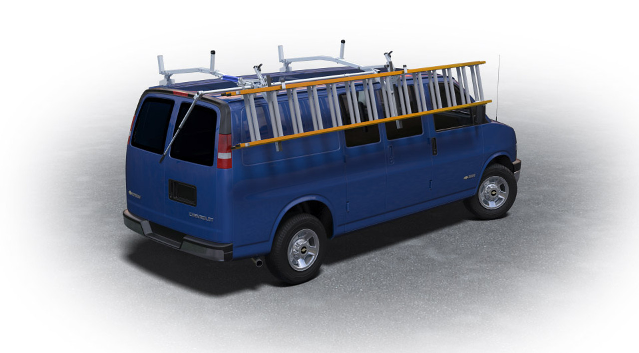 LadderProducts.com | Prime Design ErgoRacks GM Vans Chevrolet Express & GMC Savana Low Roof 84 IN