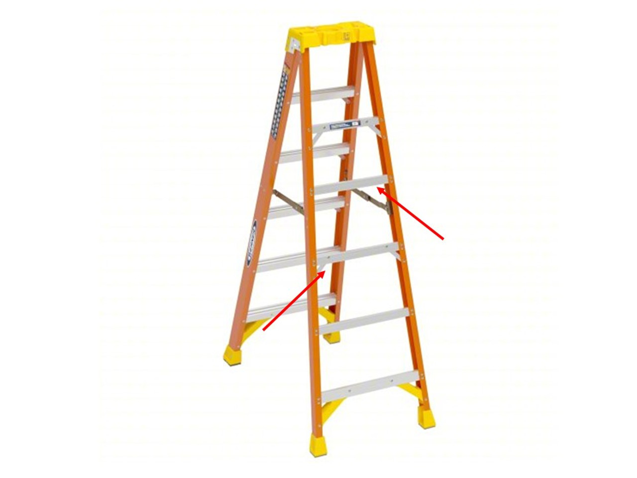 LadderProducts.com | Heavy Duty Rear Angle Brace Replacement Kit for Step Ladders