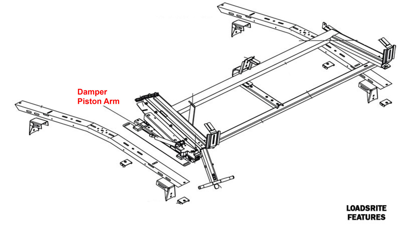 LadderProducts.com | Adrian Steel Damper Piston Arm 34752-0