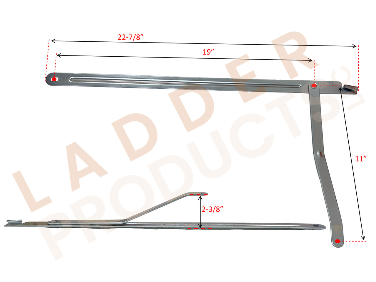 LadderProducts.com | Werner 36-97 Attic Ladder Support Arm Kit