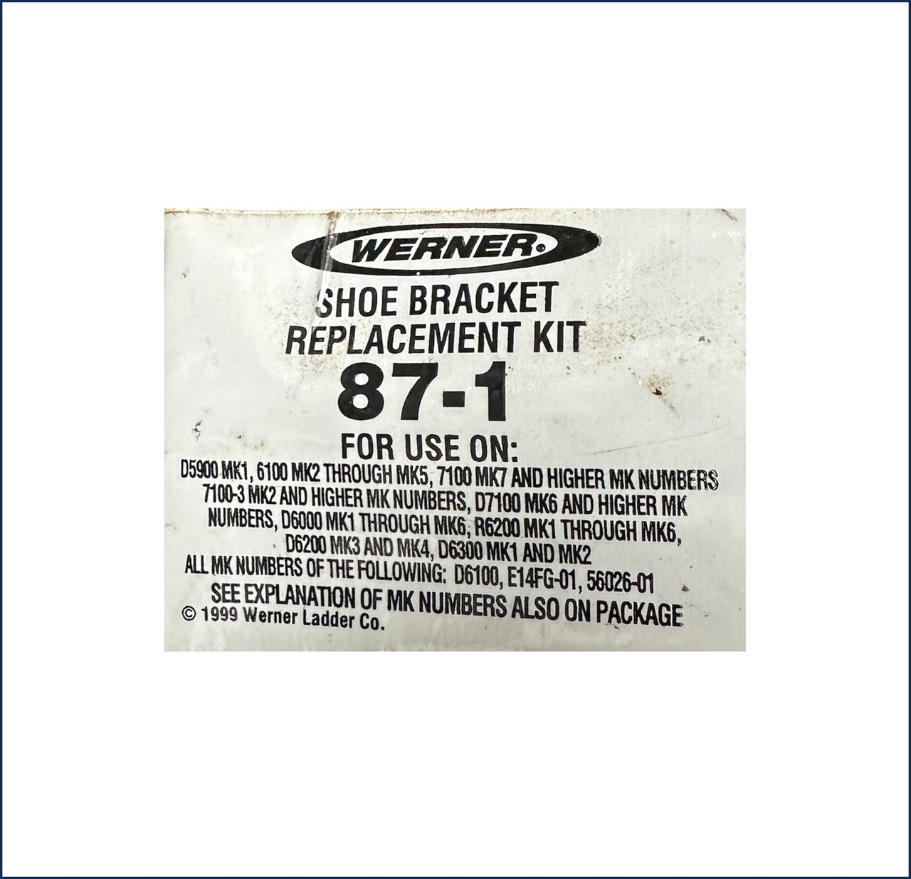 LadderProducts.com | Werner 87-1 Left or Right Shoe Bracket Kit (Single)