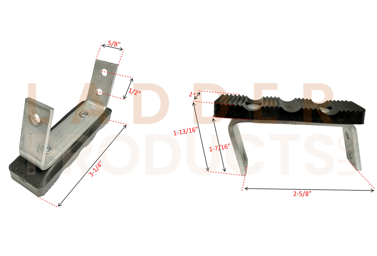 LadderProducts.com | Werner 21-9 Step Ladder Metal Foot Kit