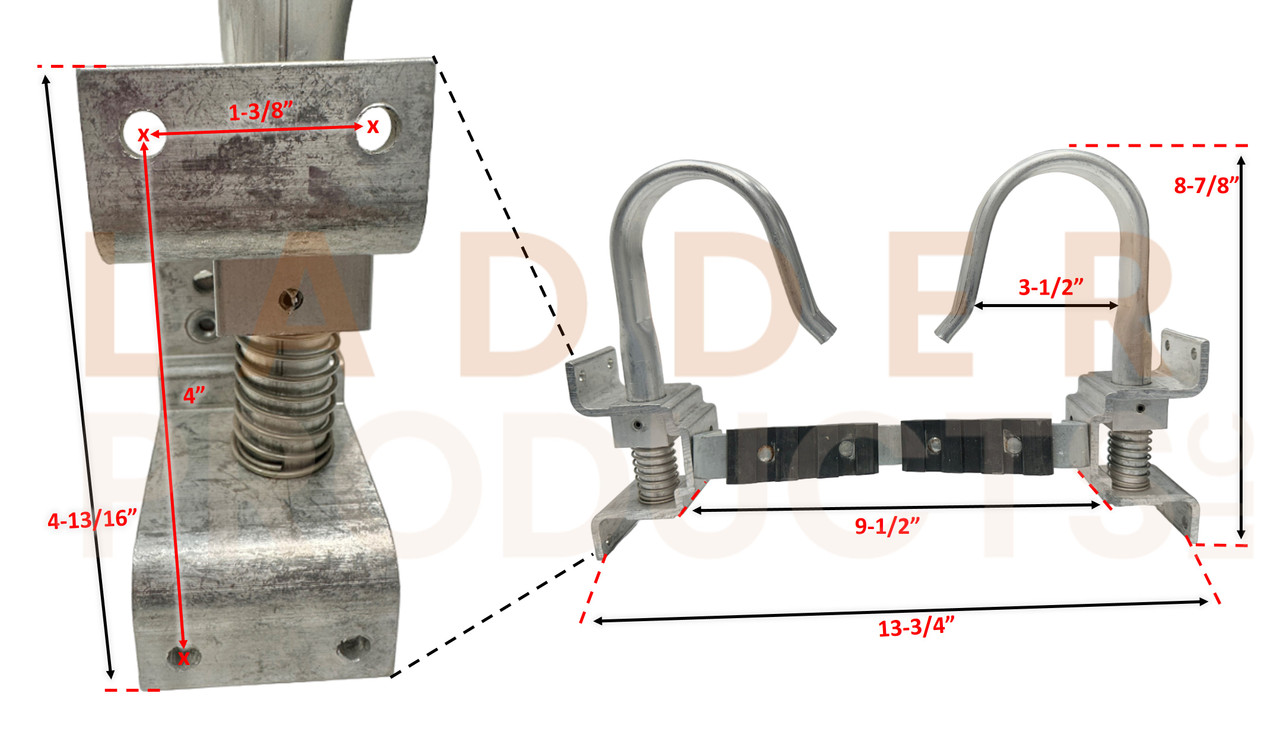 LadderProducts.com | Sunset EZ-E03 Combo V-Rung Cable Hook 13-3/4"