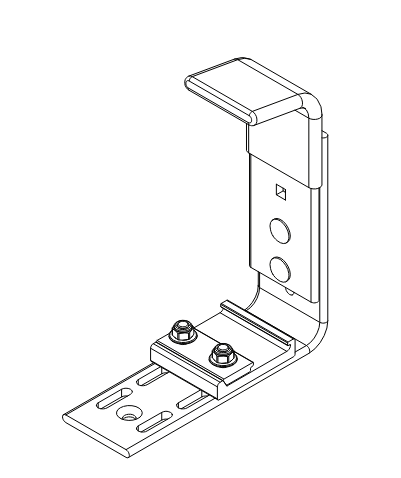 LadderProducts.com | Prime Design CDR-8044 Heavy Duty Front Clamp Down Hook Assembly for FEA-0008