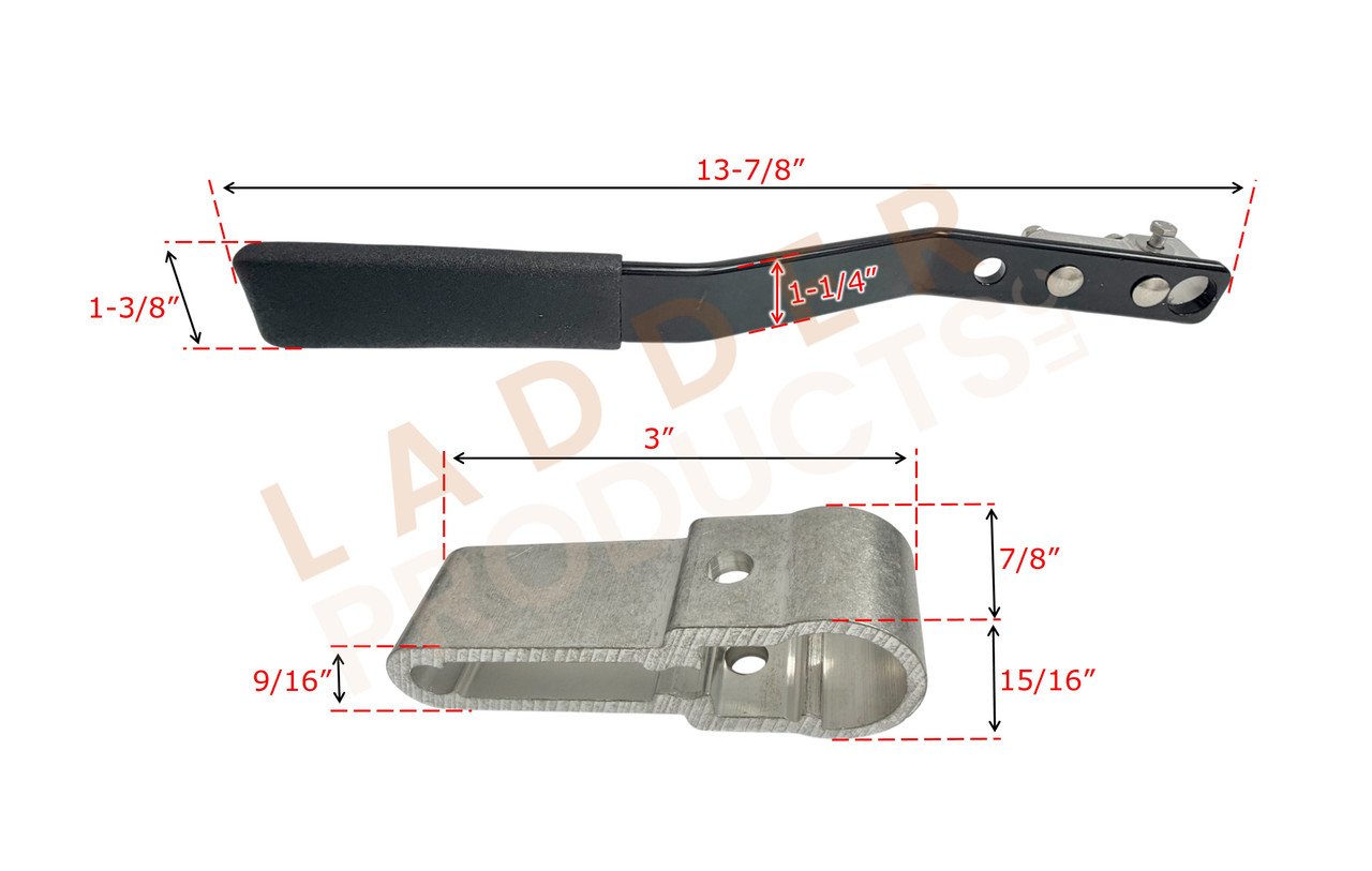 LadderProducts.com | Prime Design CDR-8724 AluRack RH Quick Clamp Handle Assembly