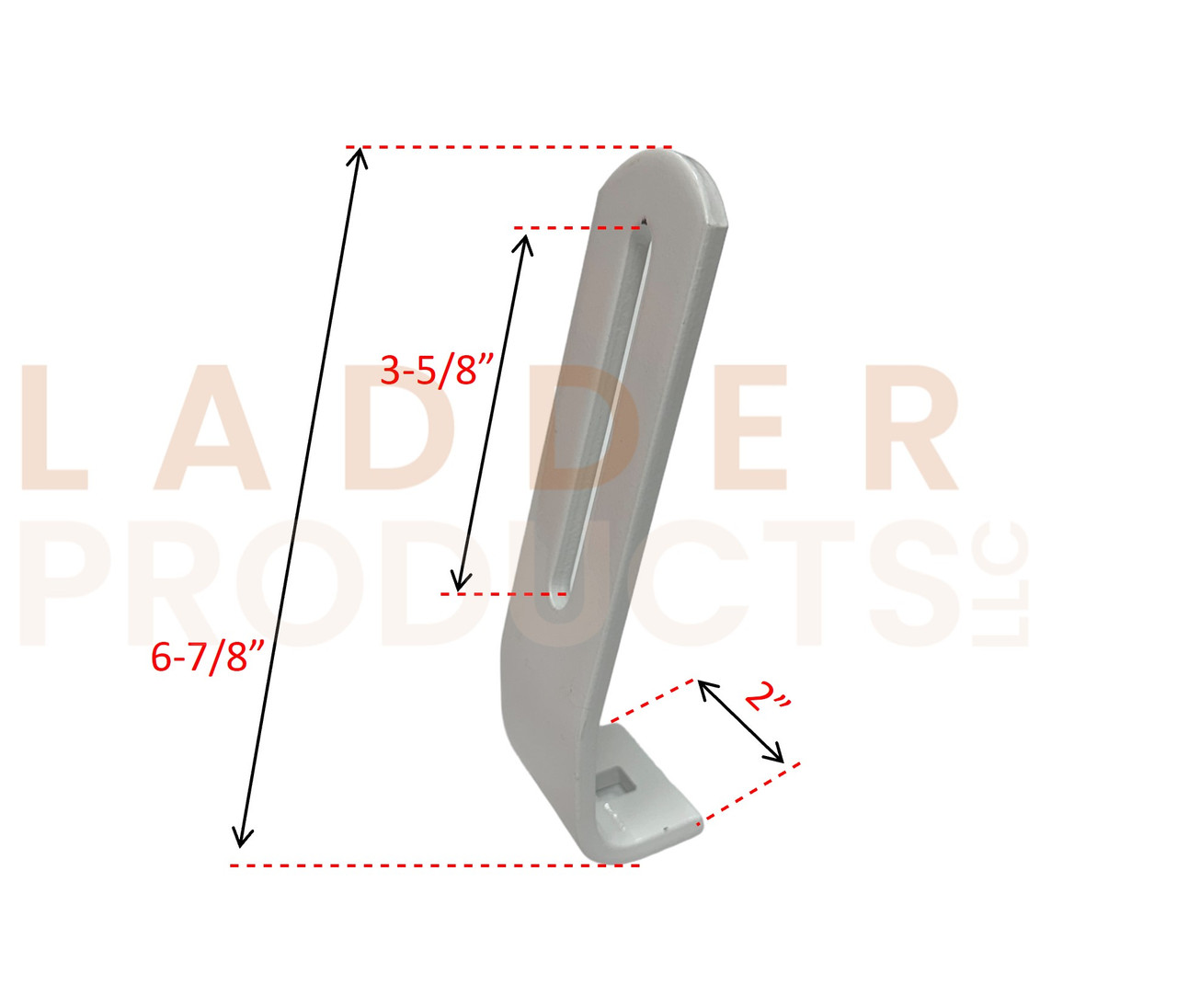 Adrian Steel White Rear Stop J-Post 09704-0