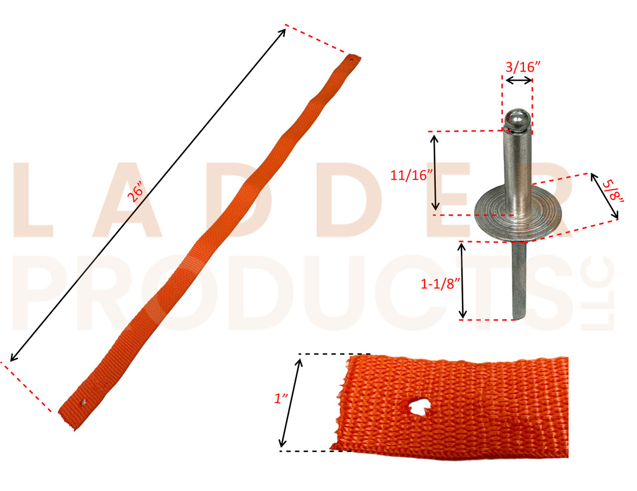 Little Giant Strap/Webbing Replacement for SkyScraper Ladder