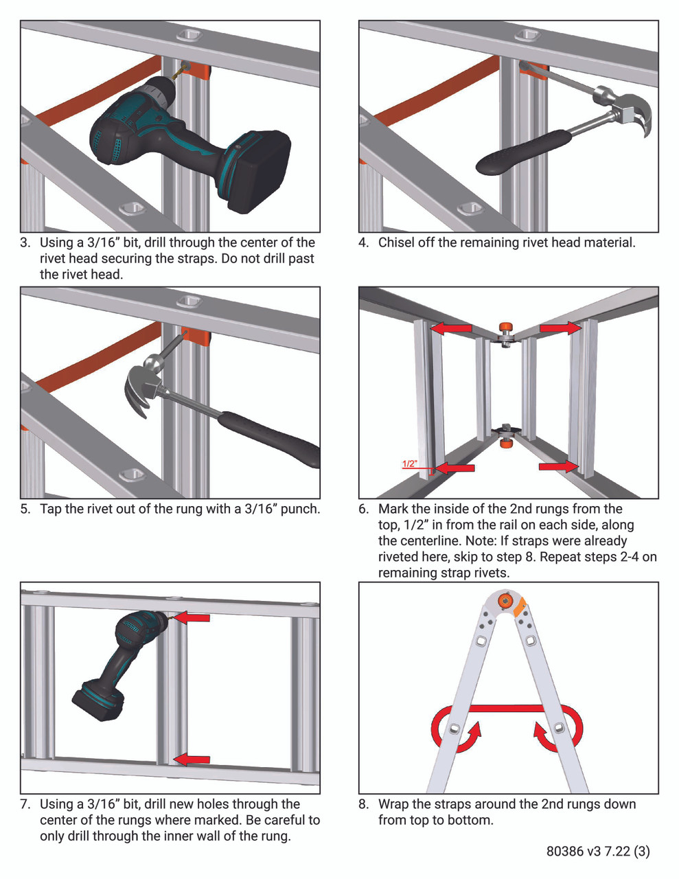 Little Giant Strap/Webbing Replacement for SkyScraper Ladder