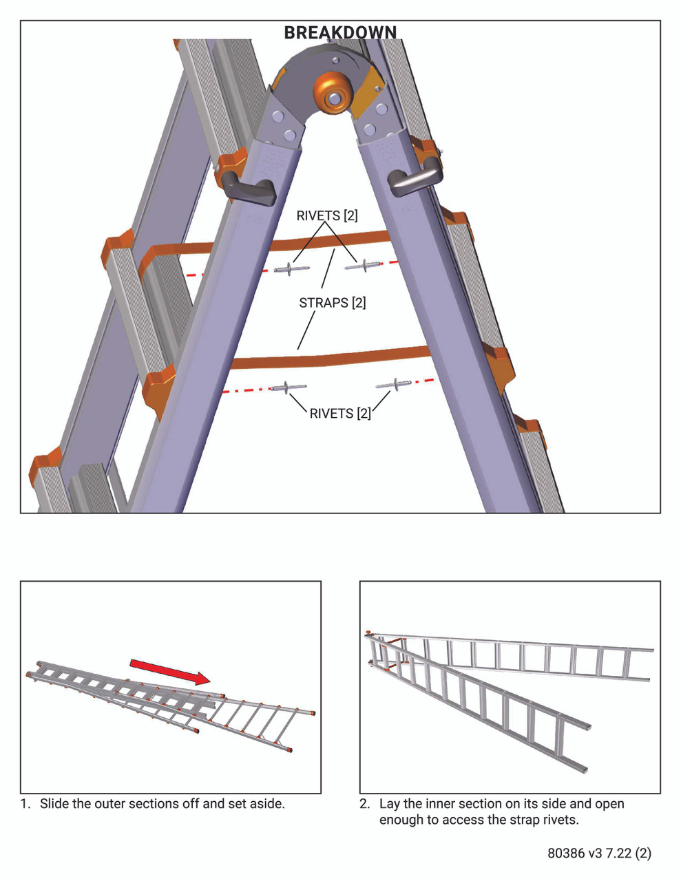 Little Giant Strap/Webbing Replacement for SkyScraper Ladder MXZ