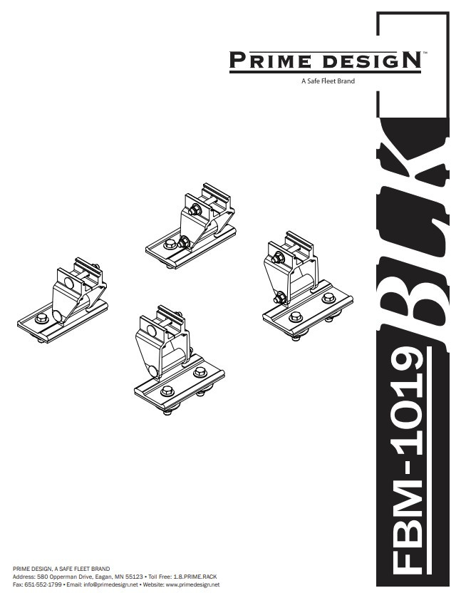 LadderProducts.com | Prime Design Truck Topper Mounting Assembly FBM-1019-BLK (Black)