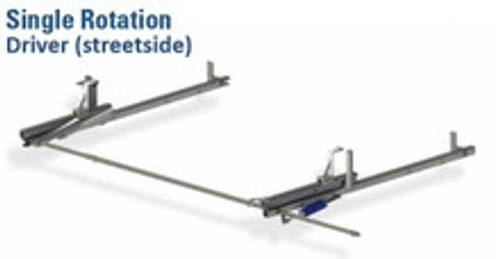 LadderProducts.com | Prime Design NextGen ErgoRack Single Side Drop-Down Ladder Rack for Nissan NV200