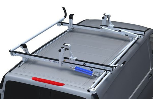 LadderProducts.com | Prime Design NextGen ErgoRack Single Side Drop-Down and Clamp Down Ladder Rack for Chevrolet City Express