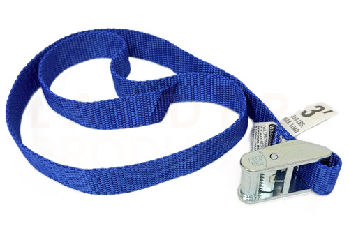 LadderProducts.com | TieGrrr 3 ft Blue Lashing Strap Pair for Ladder Racks (350 lbs Load Limit)