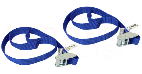 LadderProducts.com | TieGrrr 3 ft Blue Lashing Strap Pair for Ladder Racks (350 lbs Load Limit)