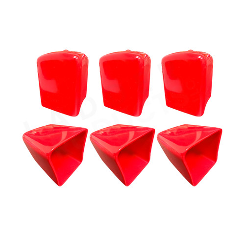 LadderProducts.com | Weather Guard Replacement RED TIPS® Kit 7596 for Racks (Qty 6): 205/209/215/216/219/229/2055/2056/2095/2097
