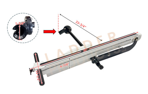 LadderProducts.com | Adrian Steel ProLift Passenger Max Drop T-Handle Assembly 68189-W for Medium Roof