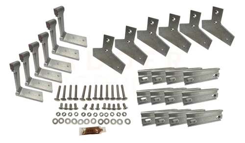 LadderProducts.com | Prime Design Side Wall Mounting Kit FBM-1027-BLK for 3 Crossbar ErgoRacks on Box Trucks