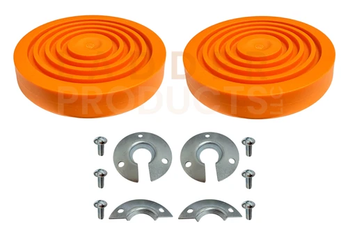 LadderProducts.com | Xtenda-Leg Ladder Leveler Replacement Orange Rubber Feet and Hardware Kit 604 / 805