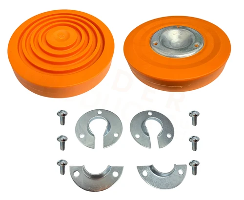 LadderProducts.com | Xtenda-Leg Ladder Leveler Replacement Orange Rubber Feet and Hardware Kit 604 / 805