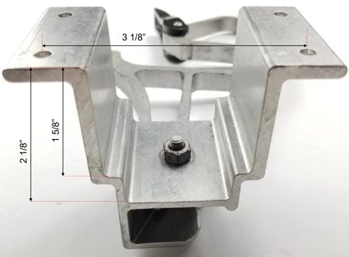 LadderProducts.com | Werner 28-8 Round Rung Replacement Lock Kit Dimensions