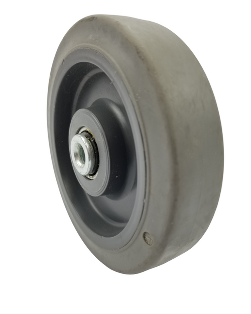 LadderProducts.com | 5" X 1-1/4" Thermoplastic Rubber Wheel with 3/8" Ball Bearing