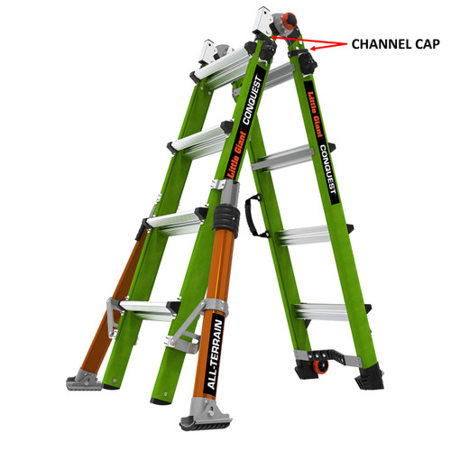 LadderProducts.com | Little Giant Conquest Channel Rail Caps (Pair) 56910