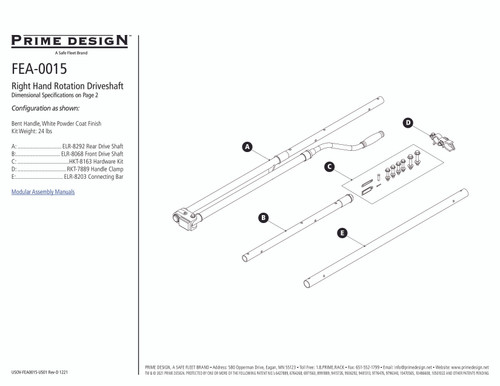 LadderProducts.com | Prime Design RH Rotation Driveshaft Feature Kit FEA-0015