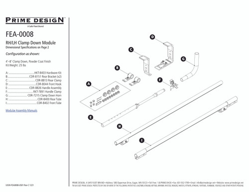 LadderProducts.com | Prime Design Clamp Down LH/RH Handle Clamp RKT-7891