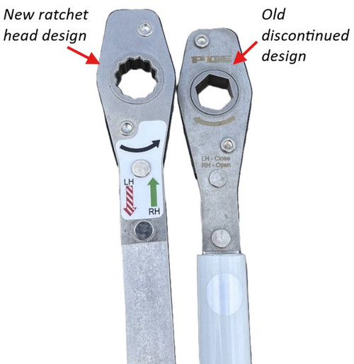 LadderProducts.com | Prime Design ELR-8372 Extendable Ratcheting Handle Assembly for Low Profile ErgoRack