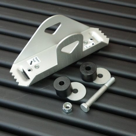 Ladder-Max LL-STB-2QC Leiter-Nivellierer Set – Chrom, Für Unebenen Boden, Bis 25,4 Cm Ausziehbar