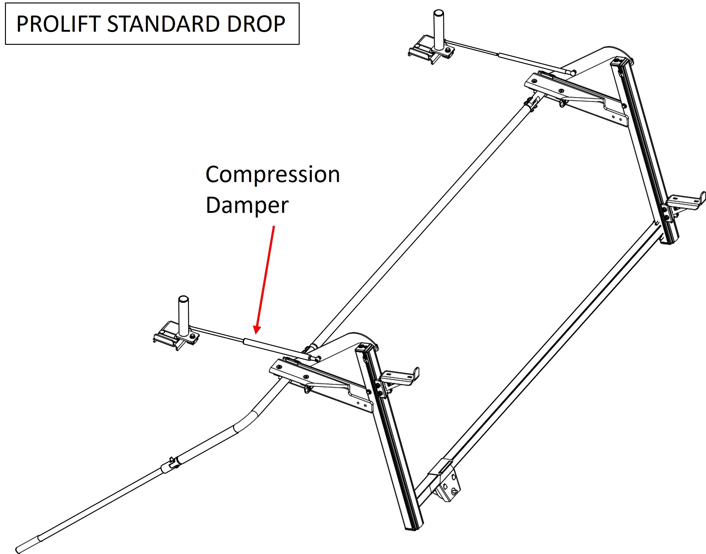 Adrian Steel Prolift Rear Strut 58239