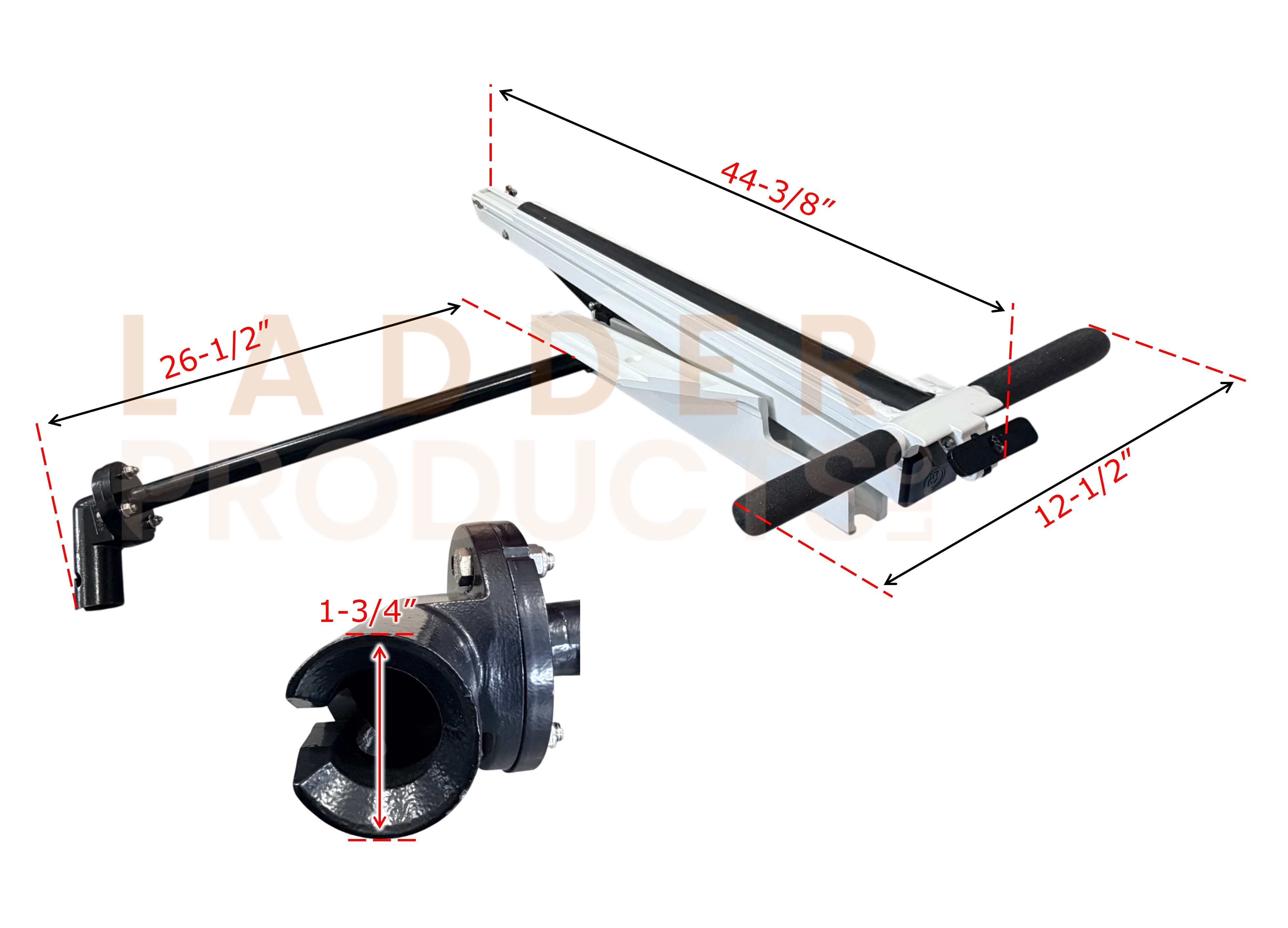 Adrian Steel Rear Passenger Side Drop T-Handle Assembly Arm 68400-W
