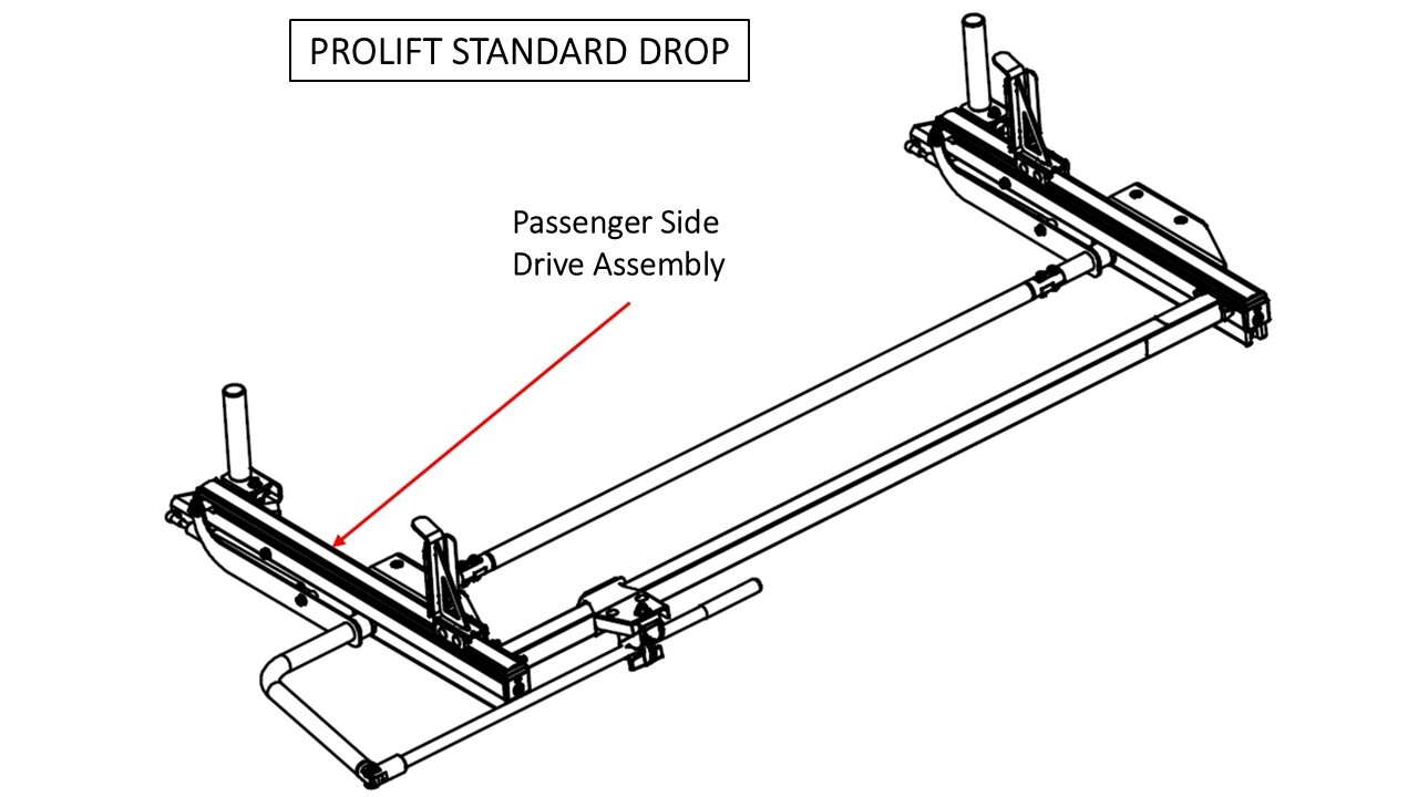 Adrian Steel ProLift Standard Drop Passenger Side Drive Assembly