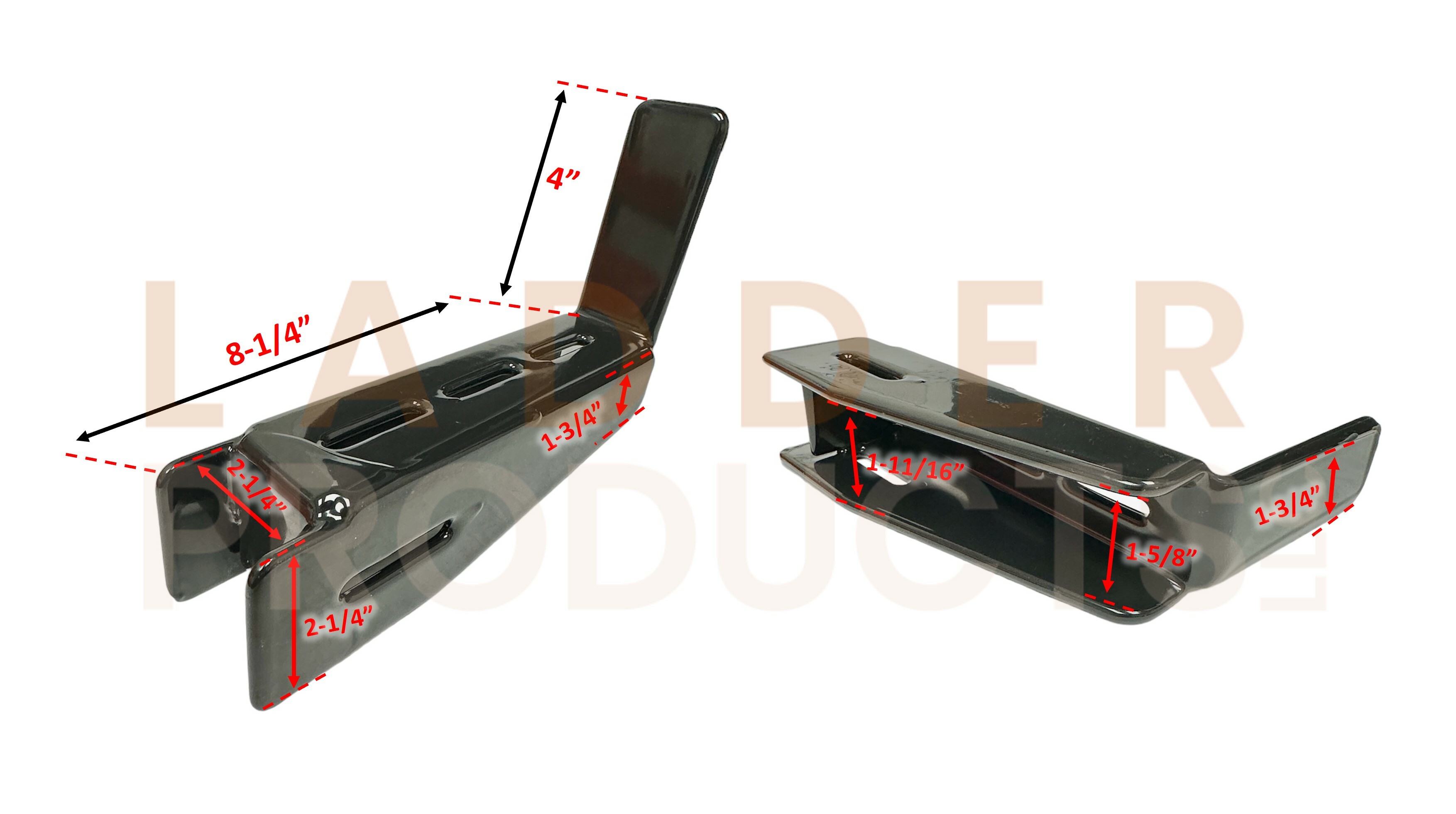 Adrian Steel Black Upright Bracket 54656-B