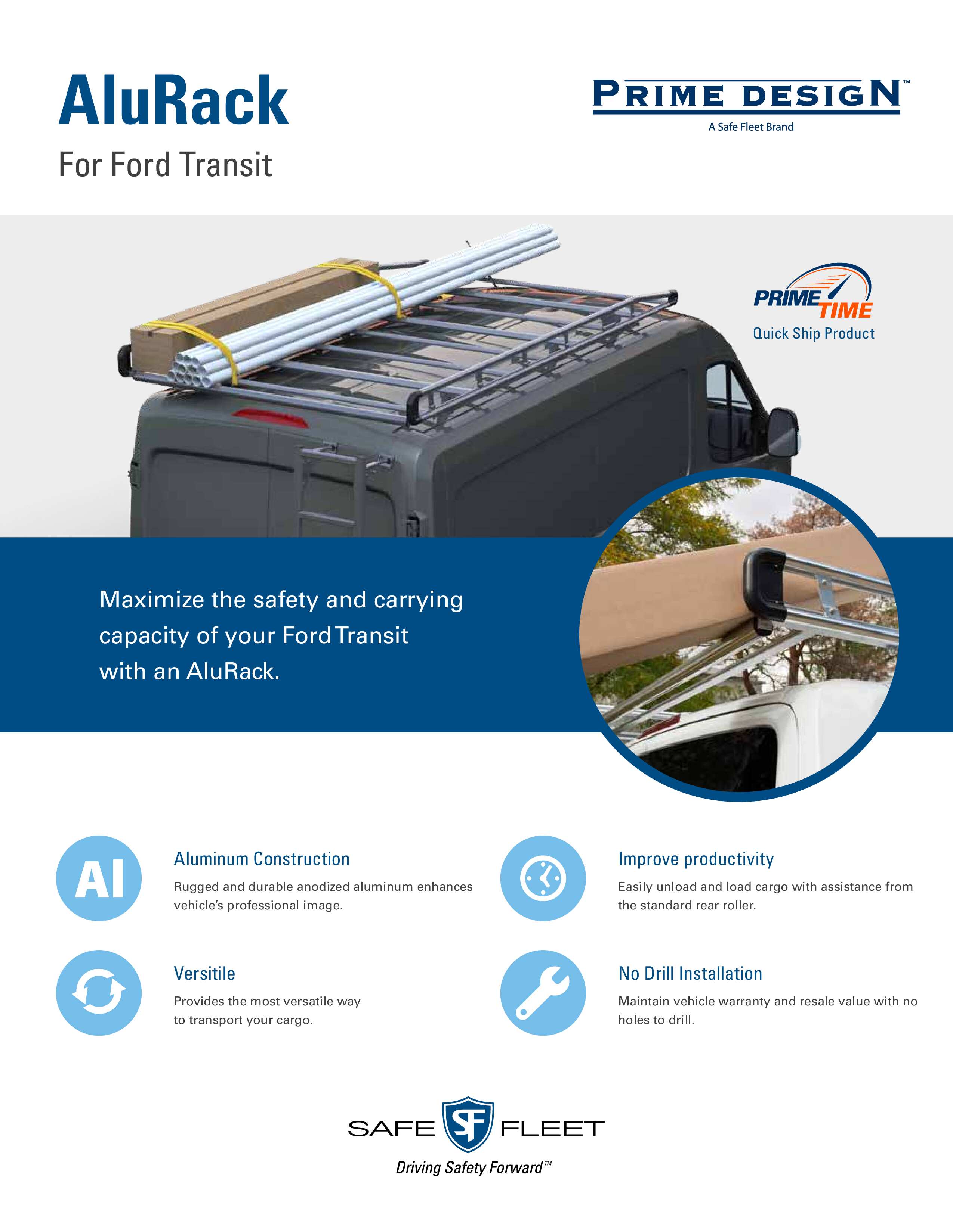 エレクトララックス Prime Design AluRack Ford Transit Vans | FREE Shipping