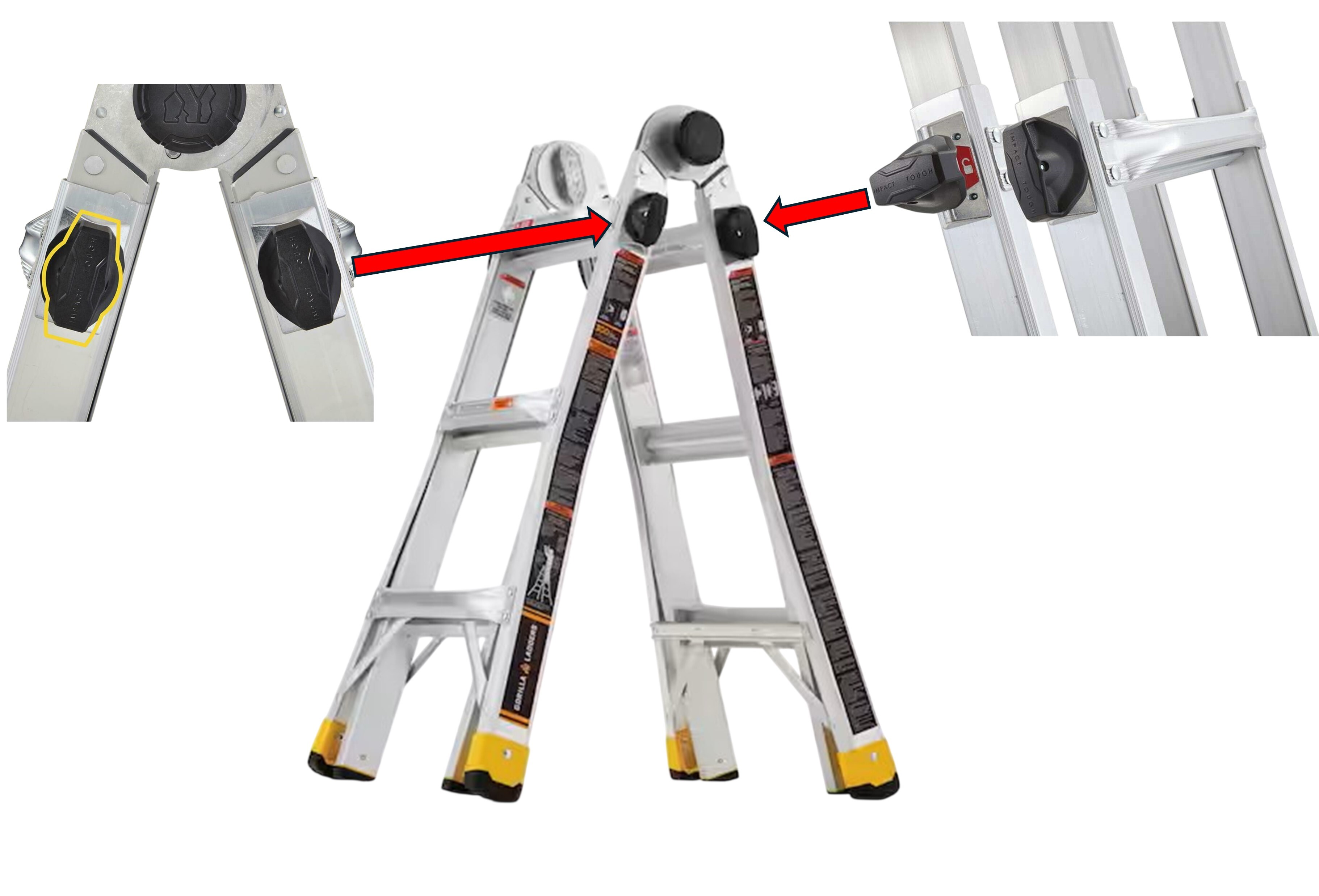 Gorilla Multi-Position Rail Lock Replacement (Twist Lock) GLMPXA