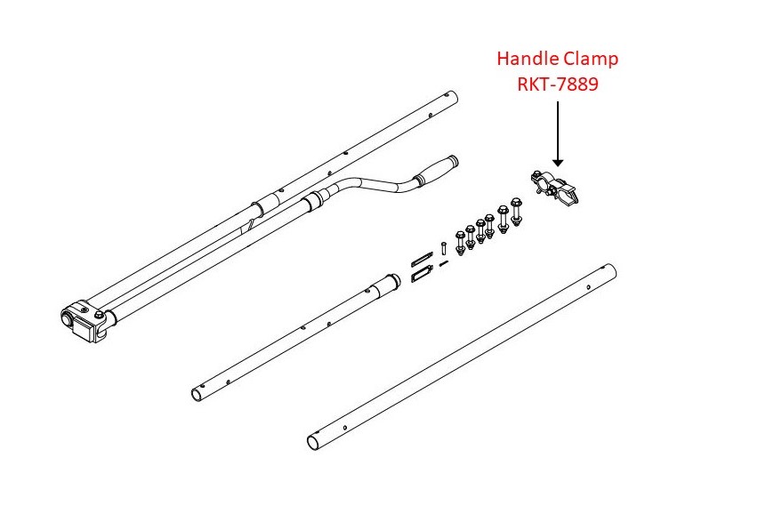 Prime Design ErgoRack RH Handle Clamp Assembly RKT-7889