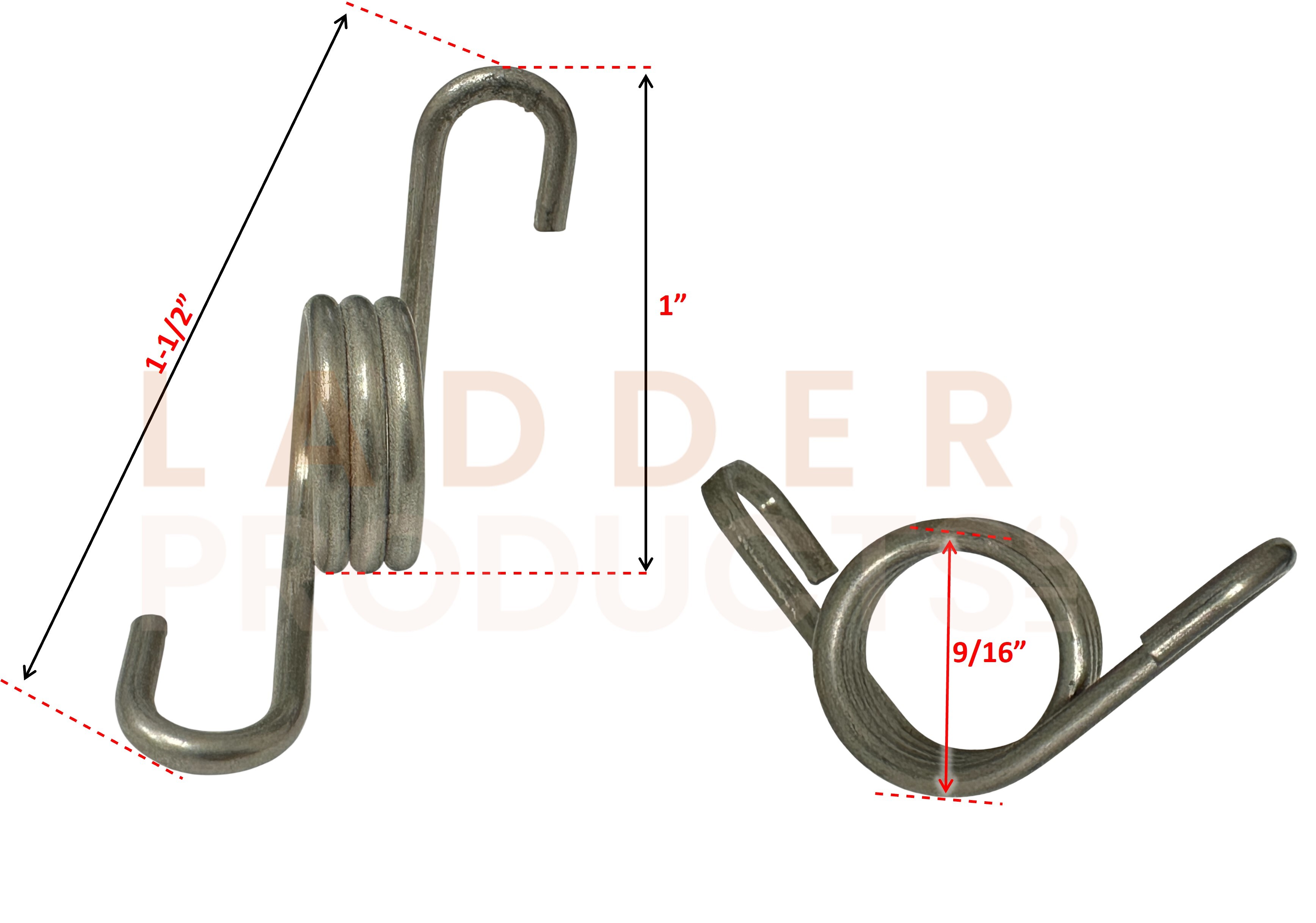 Werner Torsion Spring Left and Right 53923-03, 53923-04 (Under