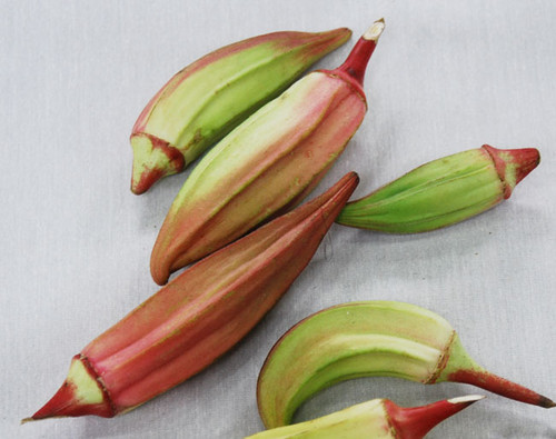 Hill Country Red Okra Seeds Hill Country Red Okra Seeds