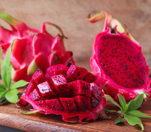Hylocereus undatus  - Dragon Fruit, Red Seeds