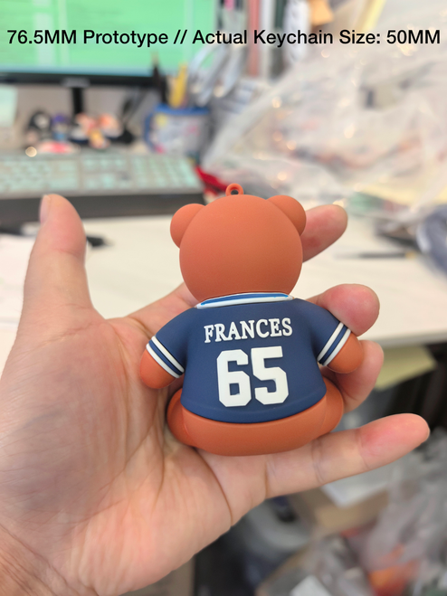*PRE-ORDER* FRANCES SOFT PVC KEYCHAIN & WRIST STRAP