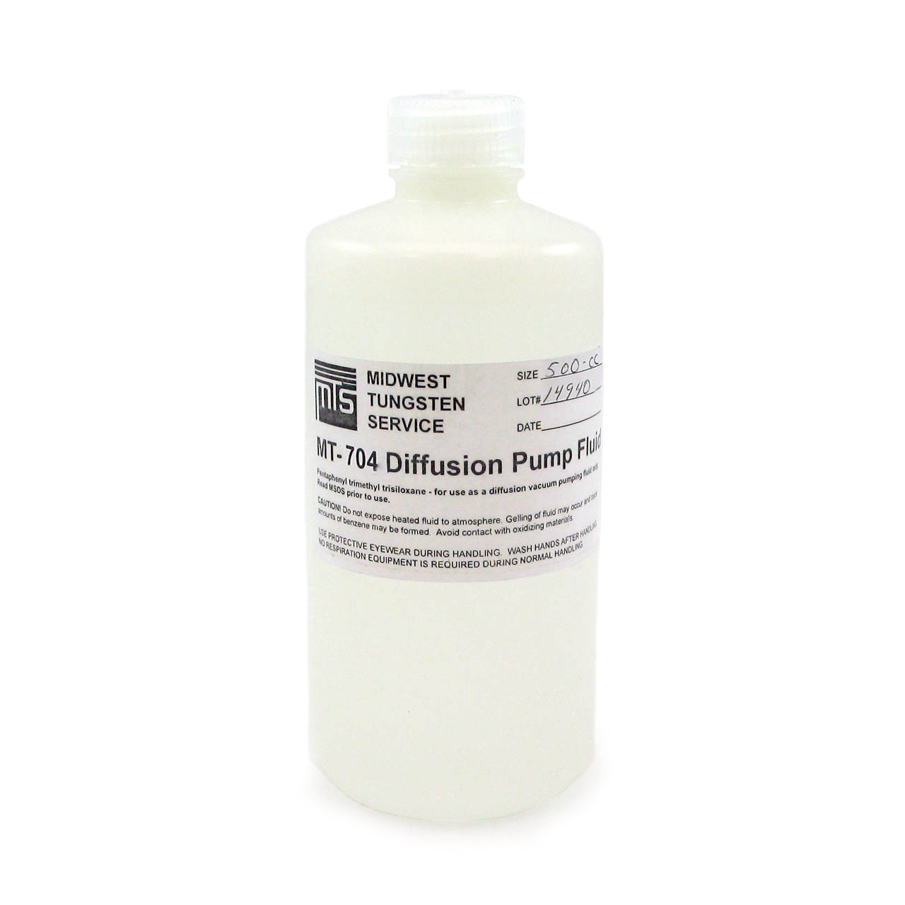 MT-704 Diffusion Pump Fluid | Midwest Tungsten Service