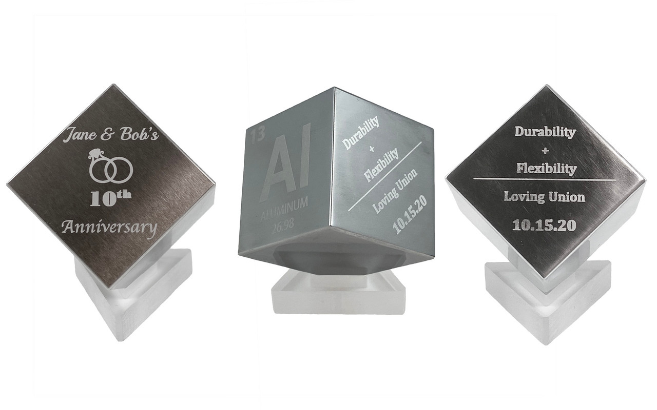 Custom Engraved 1.5" Tungsten Cube Midwest Tungsten Service