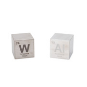 Tungsten & Aluminum 1.5" Cube Set - Engraved Elemental Symbol Tungsten & Aluminum 1.5" Cube Set - Engraved Elemental Symbol